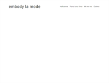 Tablet Screenshot of embodylamode.com